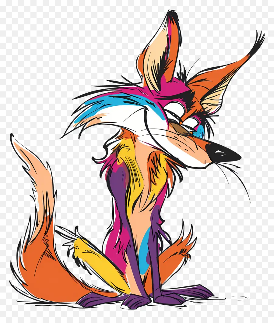 Coyote，Fox Ilustrasi PNG