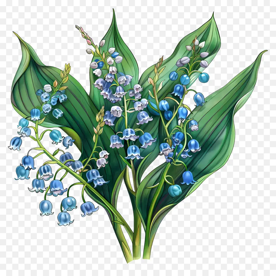 Lily Lembah，Bunga Bunga Biru PNG