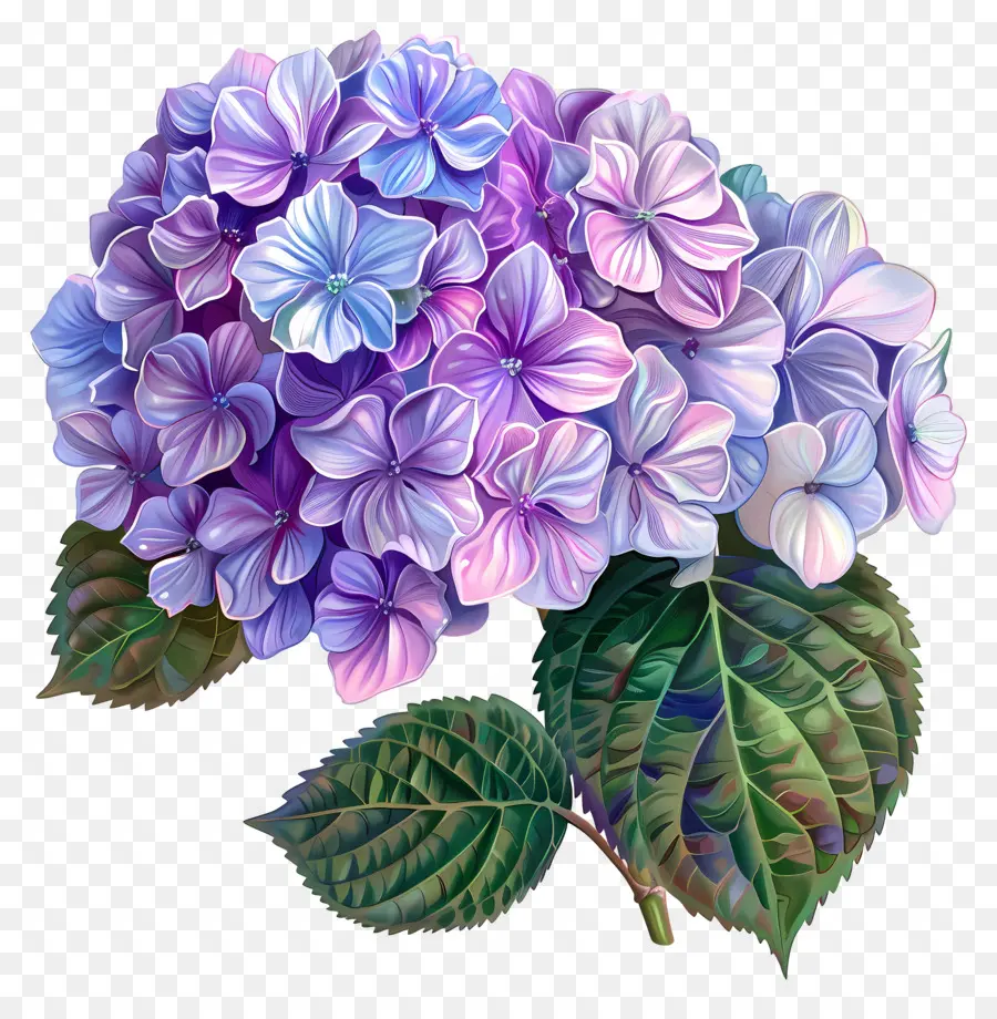 Hydrangea Kecil Yang Keren，Bunga Hydrangea PNG