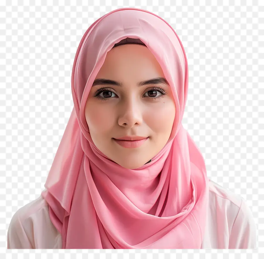 Wanita Berhijab，Tersenyum PNG