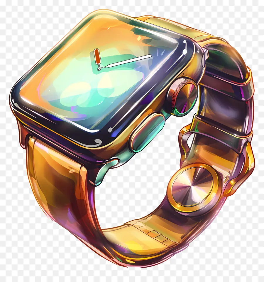 Apple Watch，Arloji Penuh Warna PNG