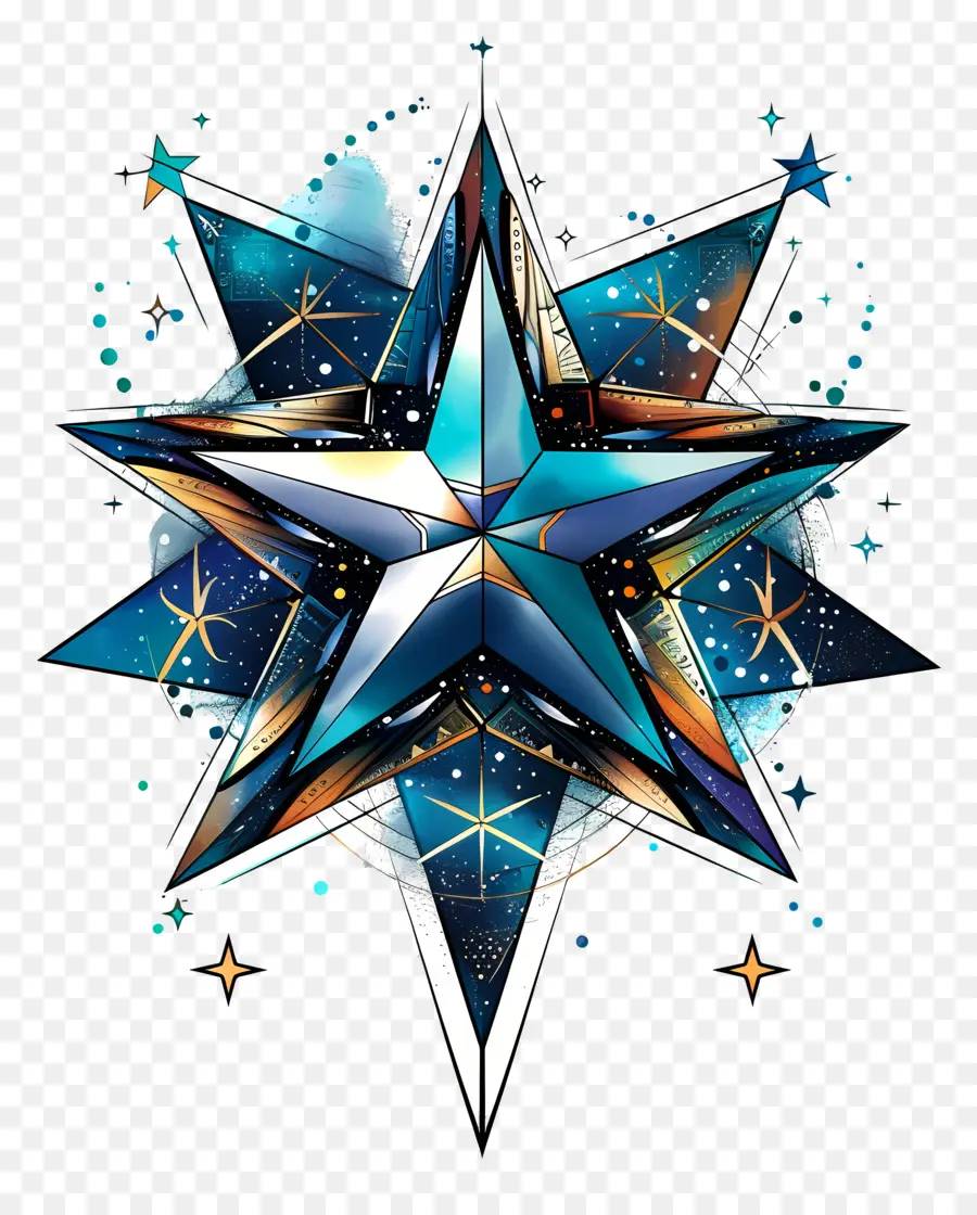 Bintang Estetika，Bentuk Bentuk Geometris PNG