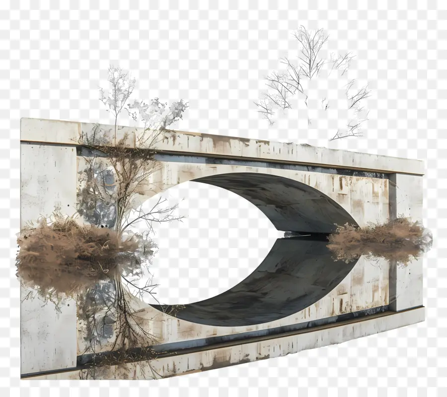 Jembatan Beton，Fotografi Hitam Dan Putih PNG