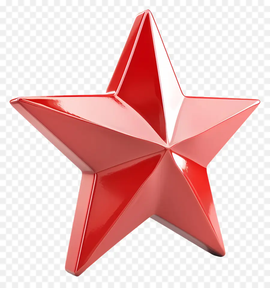 Bintang Merah，Logam Yang Dipoles PNG