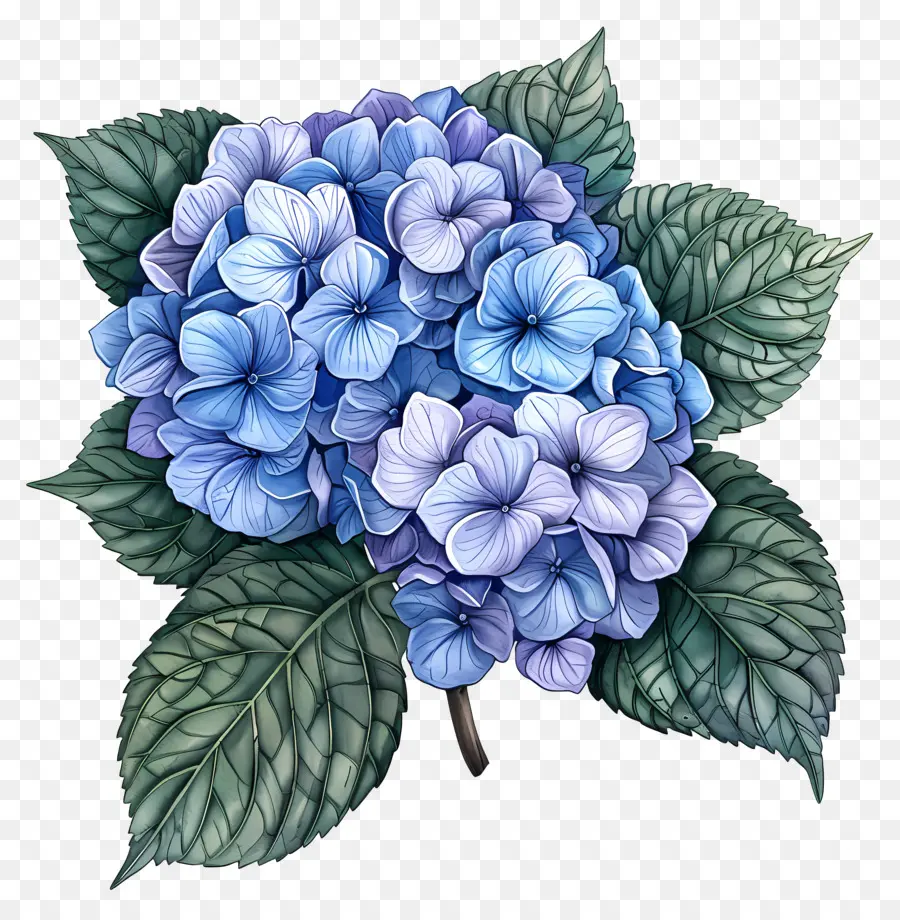 Hydrangea Kecil Yang Keren，Hydrangea Biru PNG