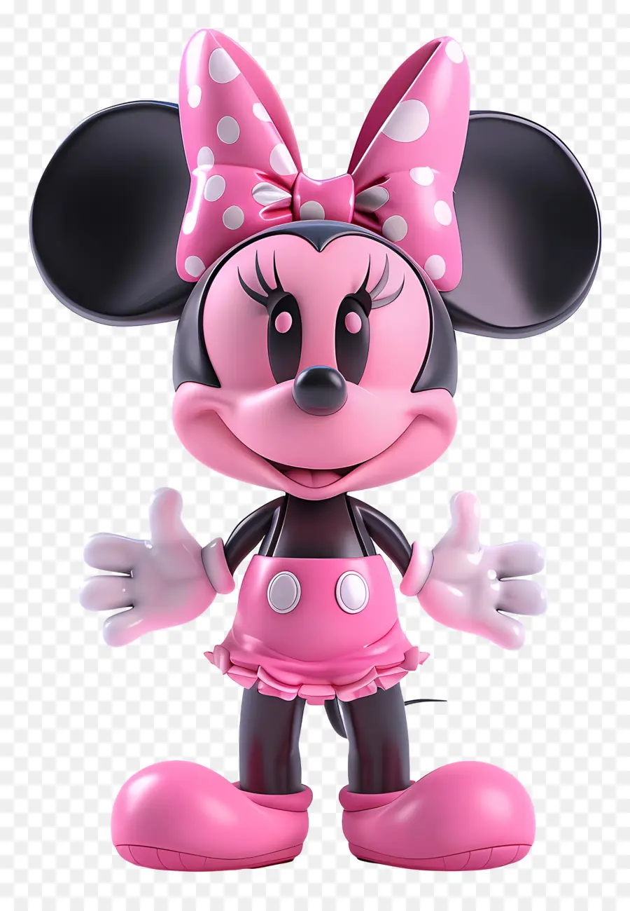 Tikus Minnie Rosa，Tikus Kartun PNG