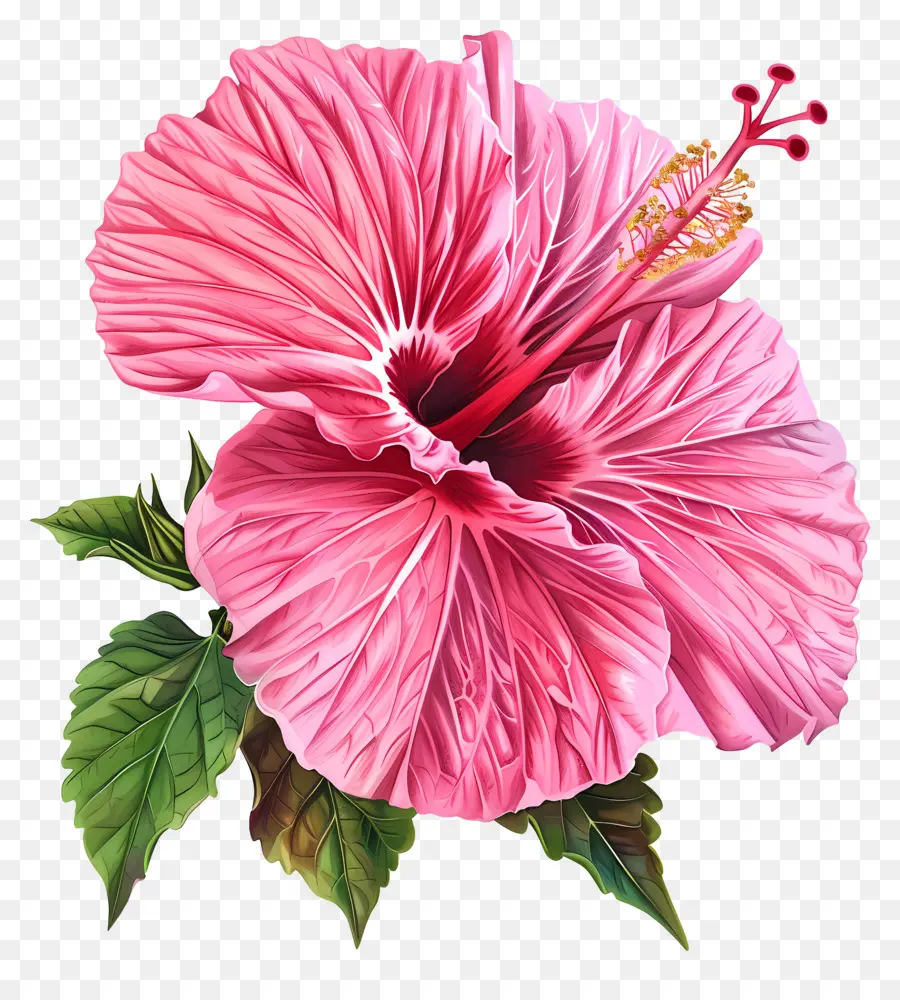 Hibiscus Pink，Kembang Sepatu PNG