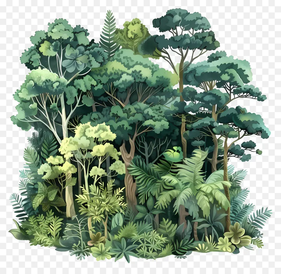 Hutan Yang Subur，Hutan PNG