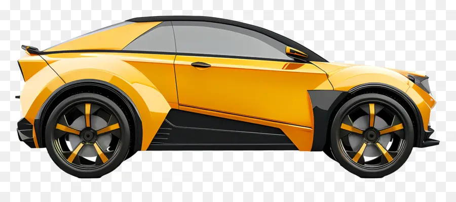 Tampilan Sisi Mobil Yang Bergaya，Mobil Futuristik PNG