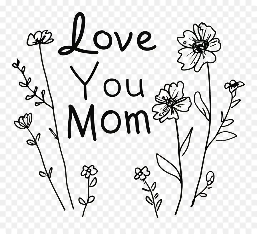 Mencintaimu Ibu，Bunga PNG