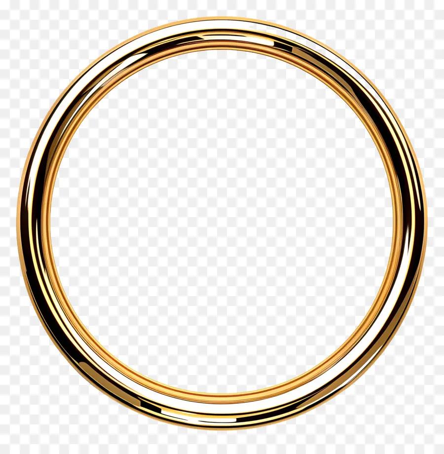 Lingkaran Emas，Cincin Kawin Emas PNG