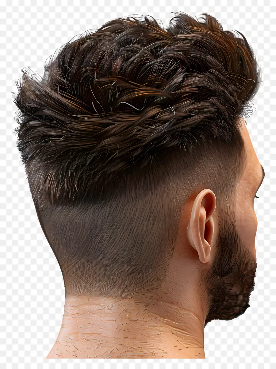 Potongan Rambut Pendek Mid Fade，Potongan Rambut Pria PNG