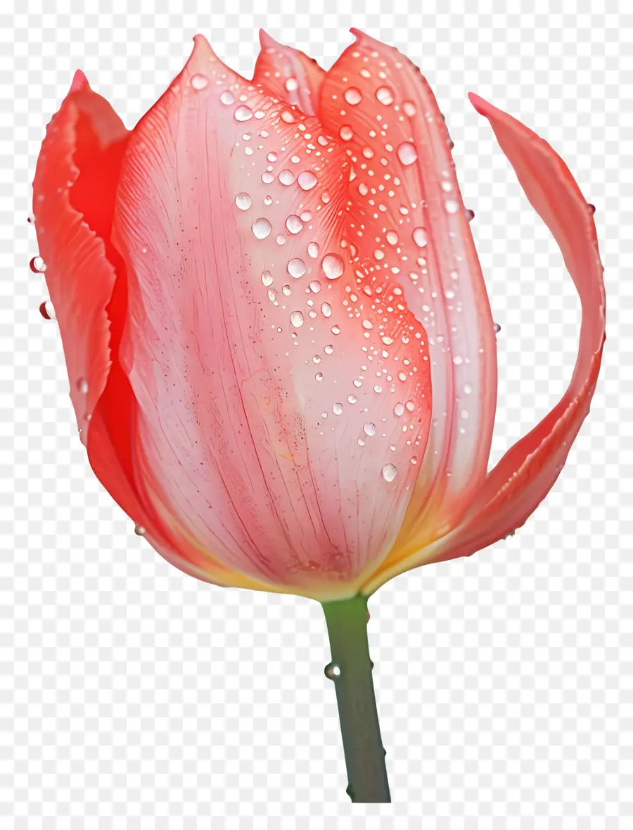 Embun，Tulip Merah PNG