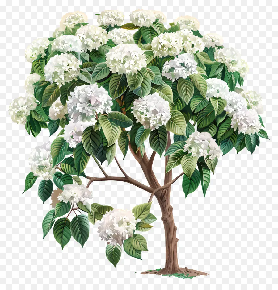 Pohon Hydrangea Tropis，Pohon Berbunga PNG