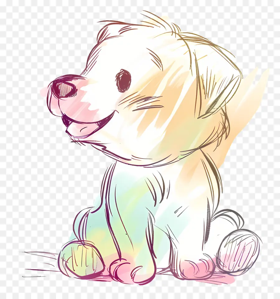 Doodle Anjing，Anjing Lucu PNG