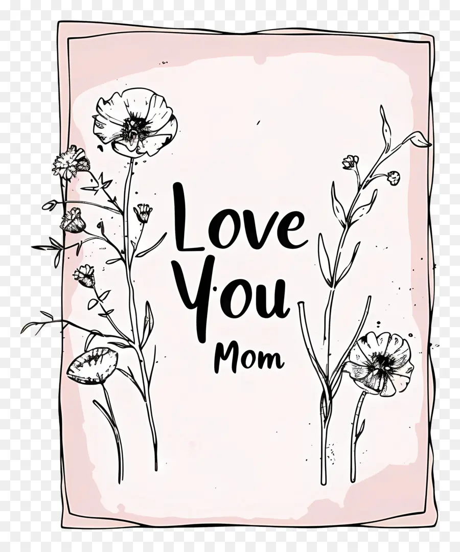 Mencintaimu Ibu，Gambar Bunga PNG