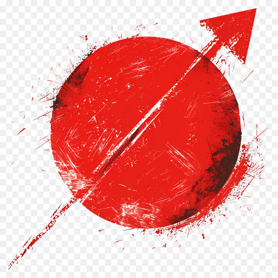 Lingkaran Merah Dengan Panah，Lingkaran Merah PNG