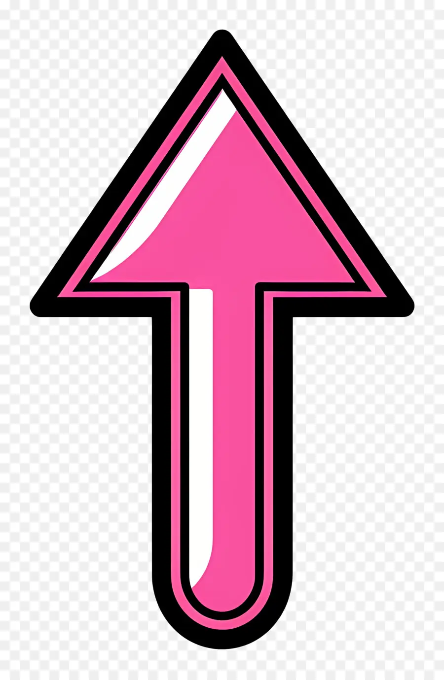 Pink Up Arrow，Panah PNG