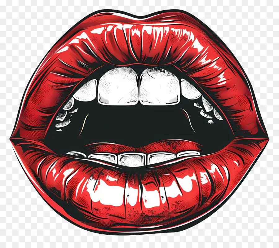 Mulut，Bibir Merah PNG