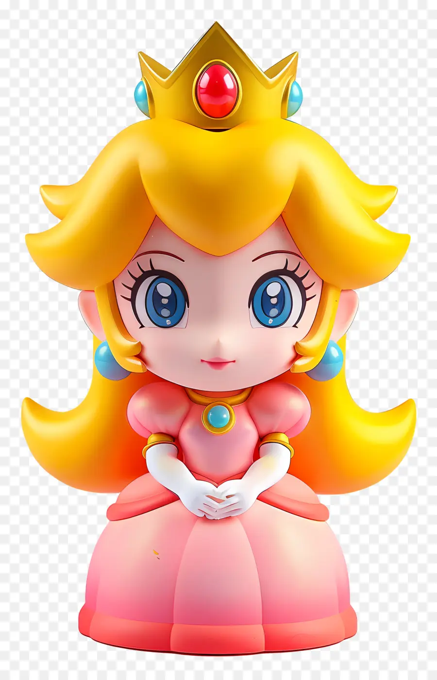 Princess Peach，Mainan Boneka PNG