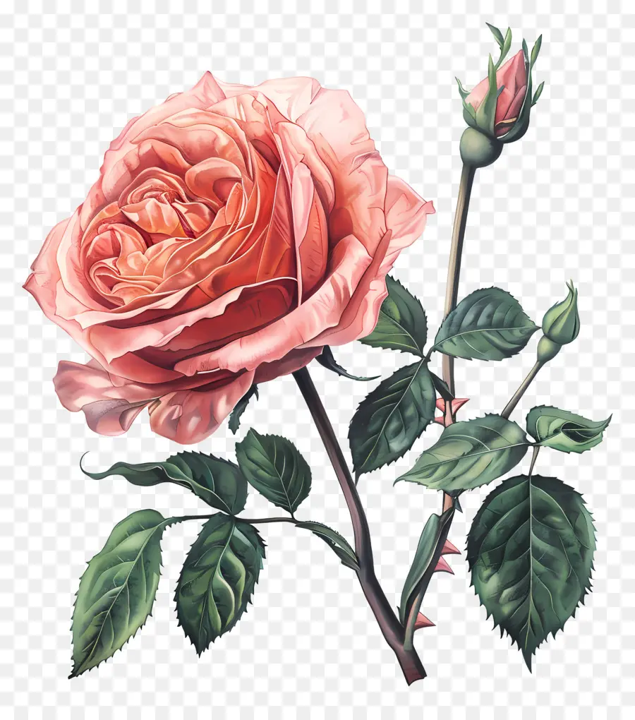 Juliet Rose，Pink Rose PNG