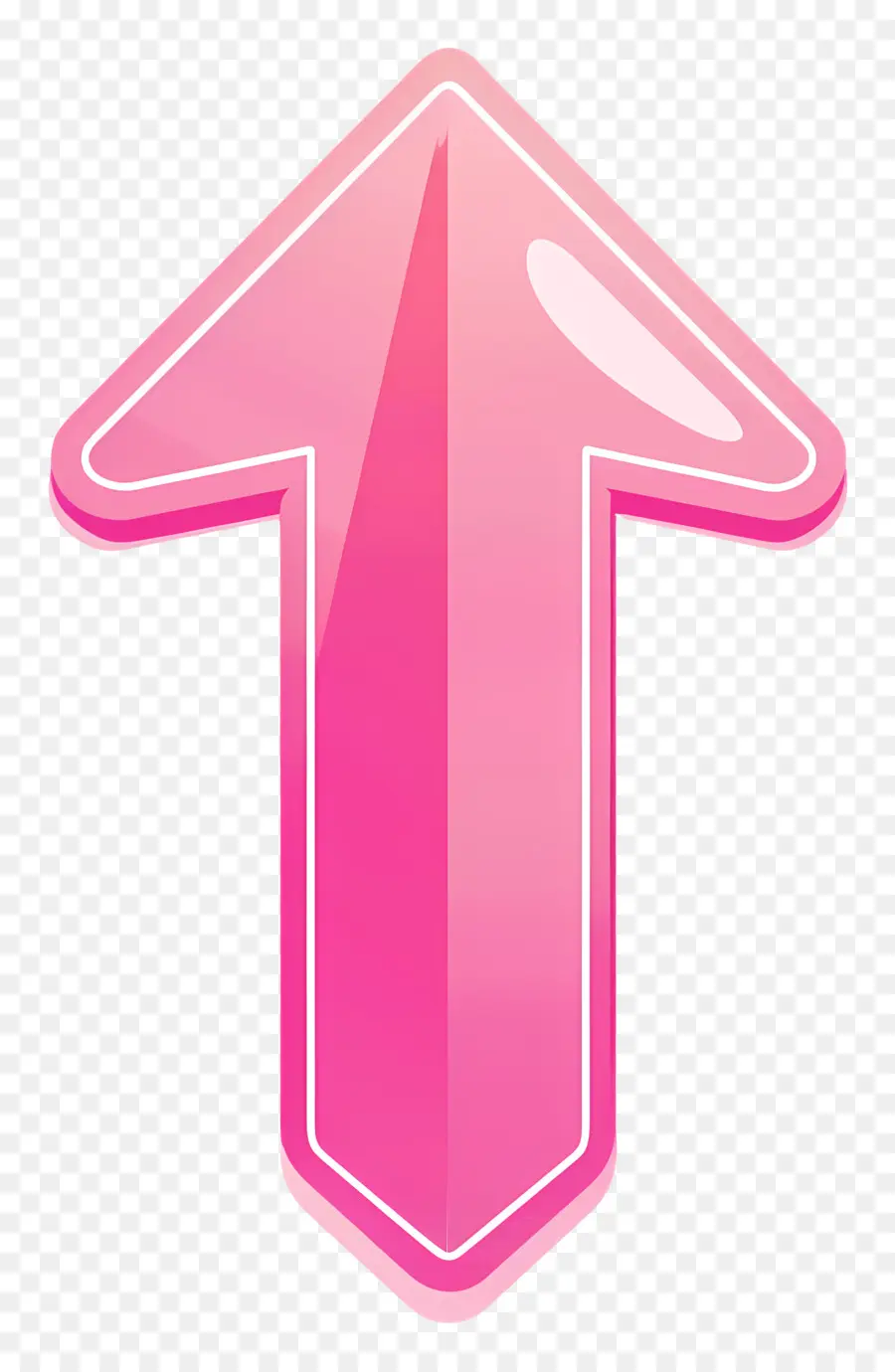 Pink Up Arrow，Panah PNG