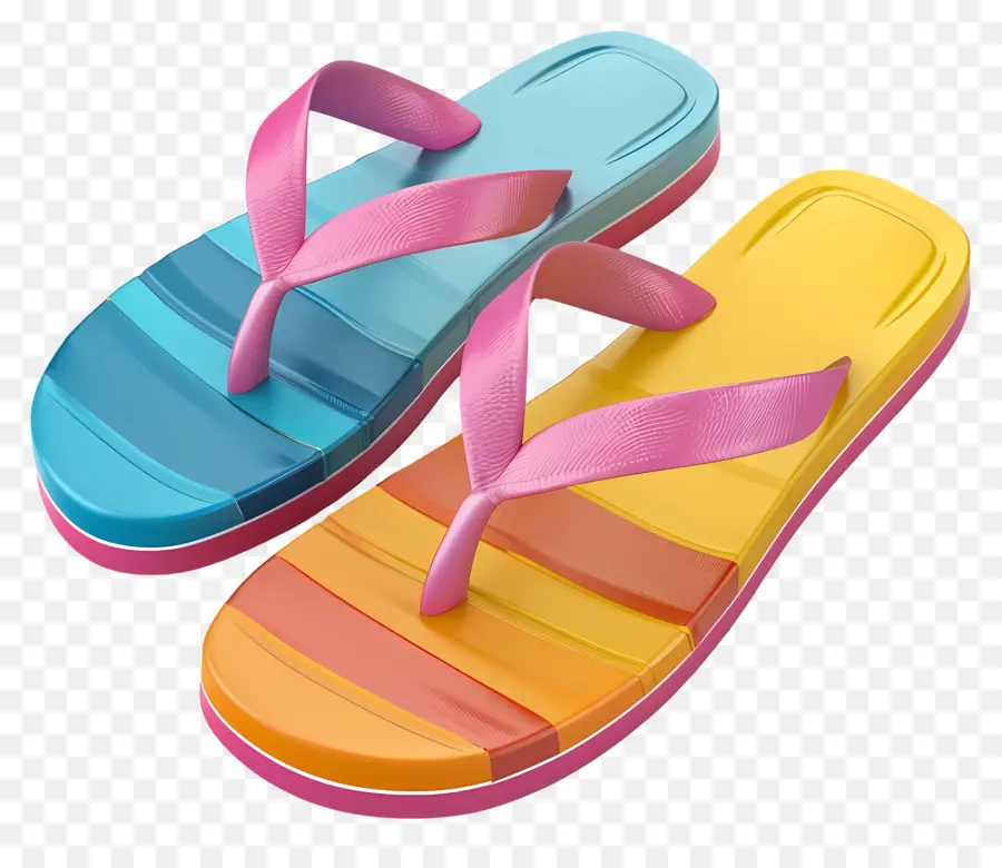 Sandal Jepit，Warna Warni PNG