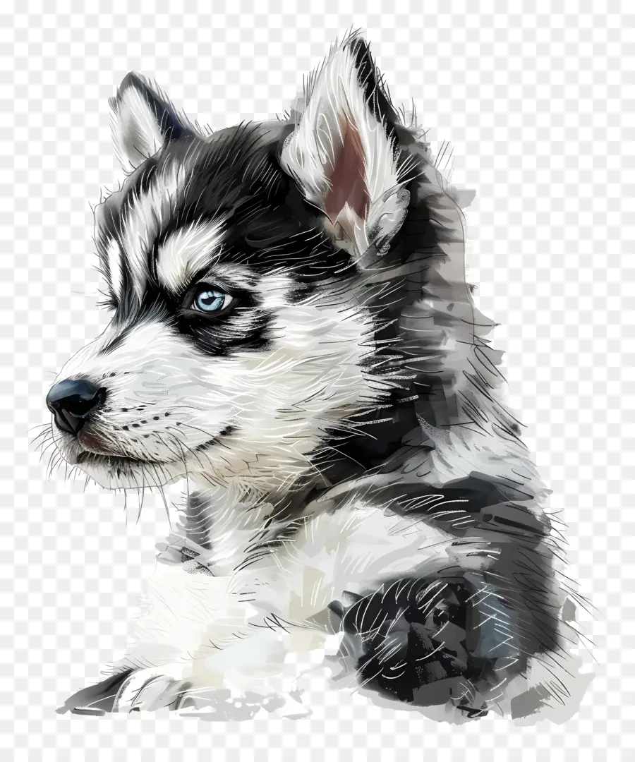 Anak Anjing Husky，Anjing PNG