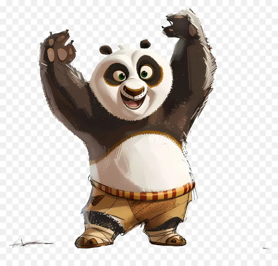 Kungfu Panda，Panda Kartun PNG