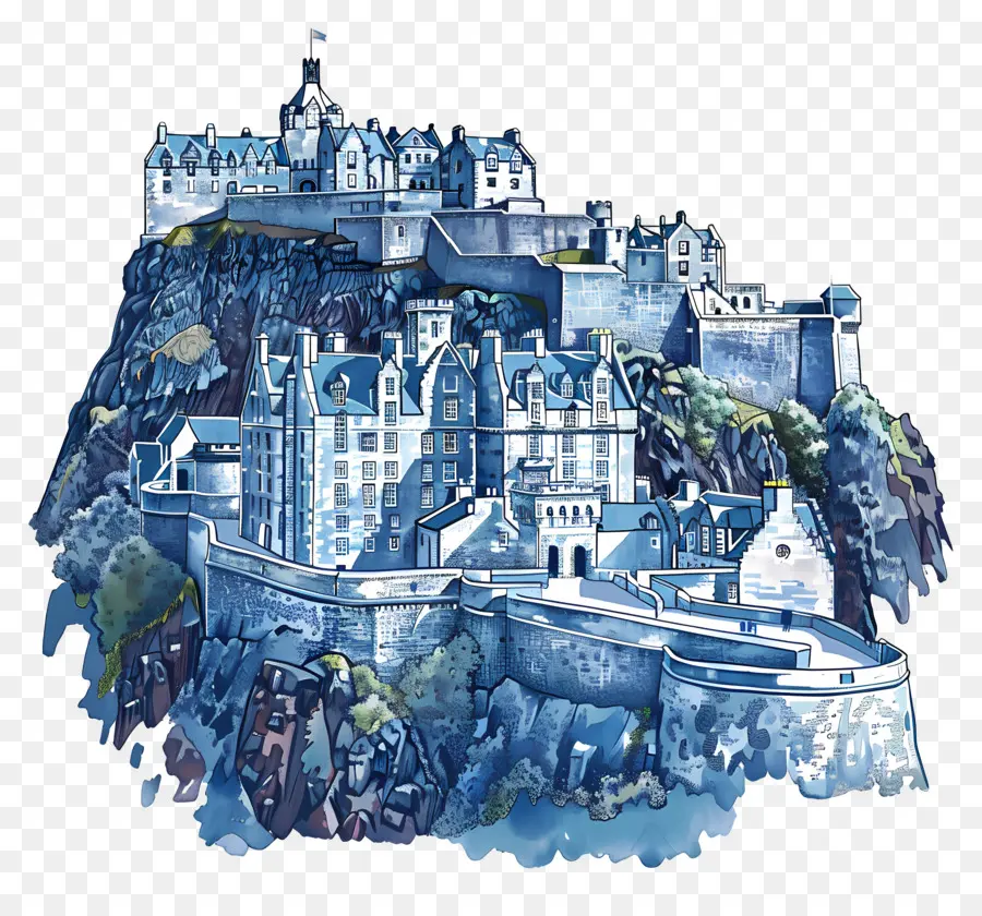 Kastil Edinburgh，Skotlandia PNG