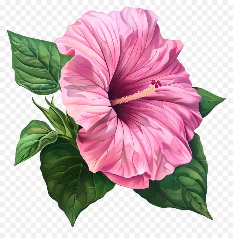 Kemuliaan Morning Pink，Bunga Kembang Sepatu PNG