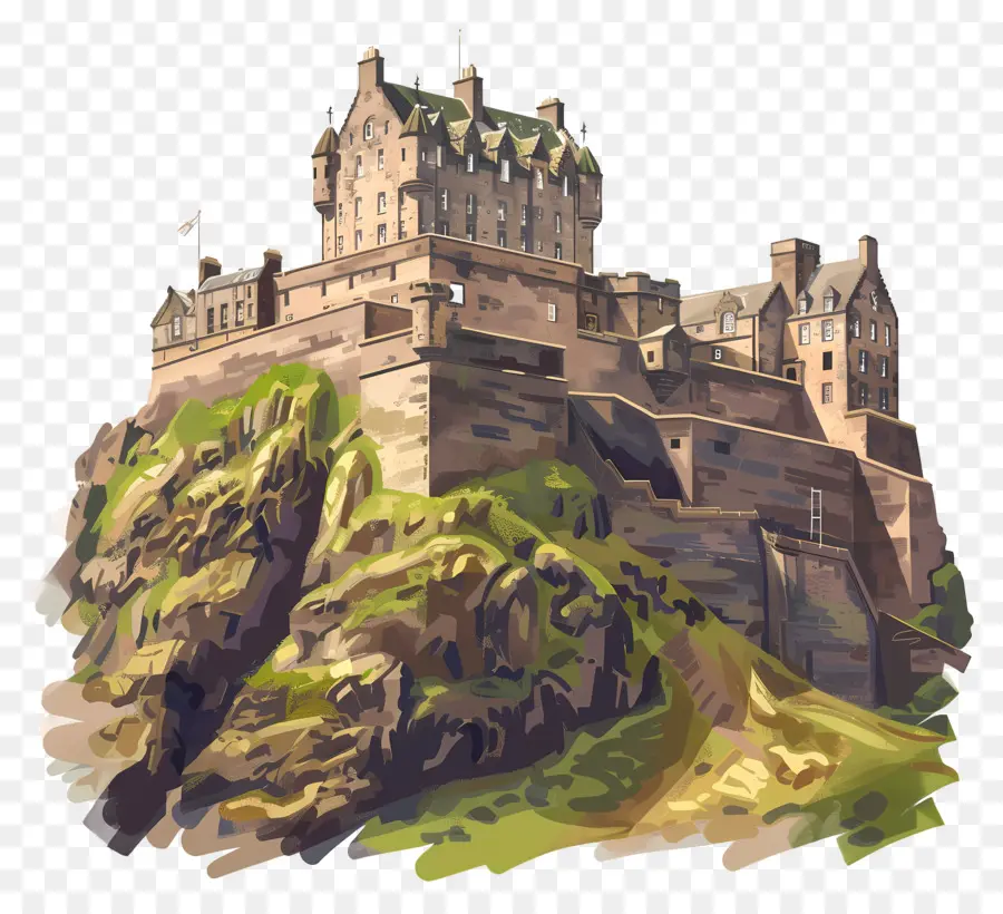 Kastil Edinburgh，Skotlandia PNG