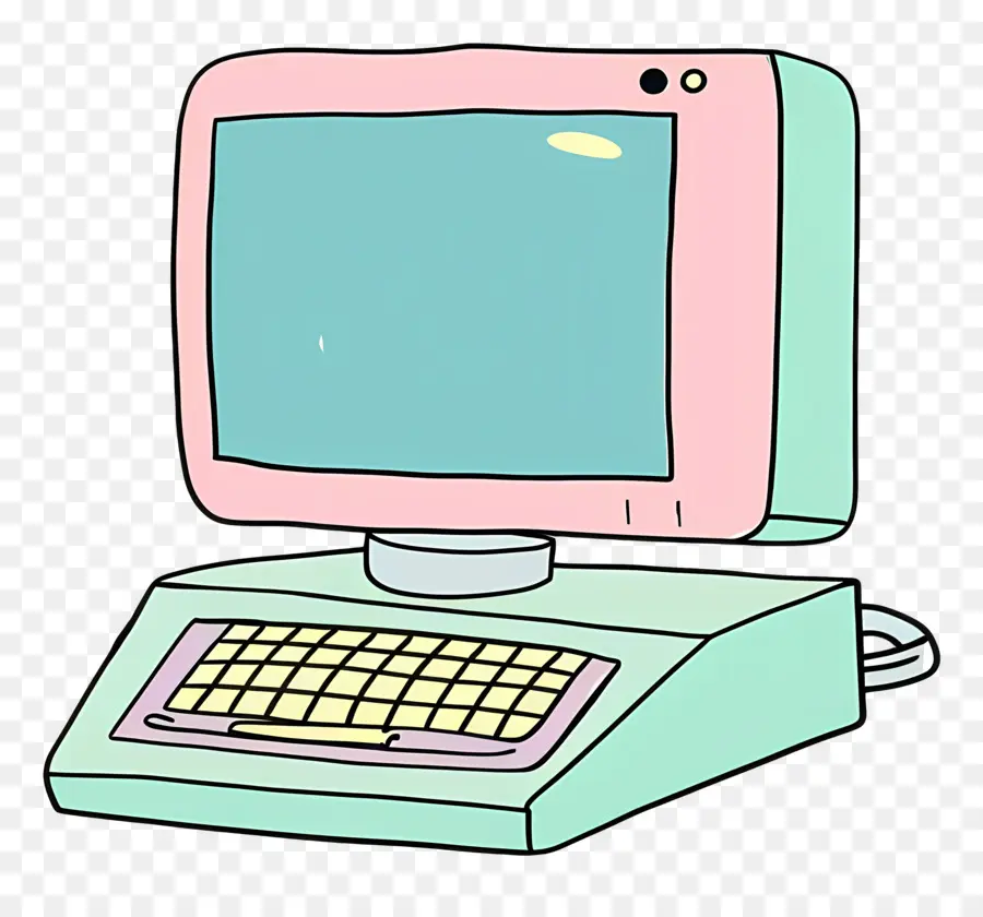 Komputer，Vintage Komputer PNG