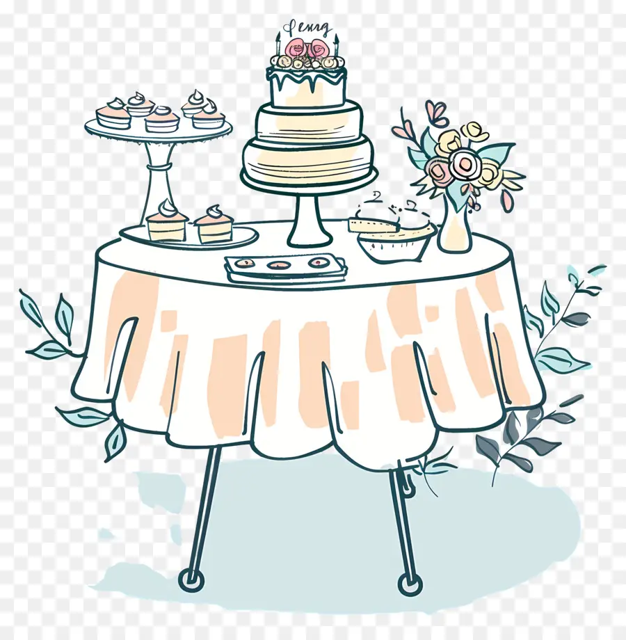 Resepsi Pernikahan，Kue Pengantin PNG
