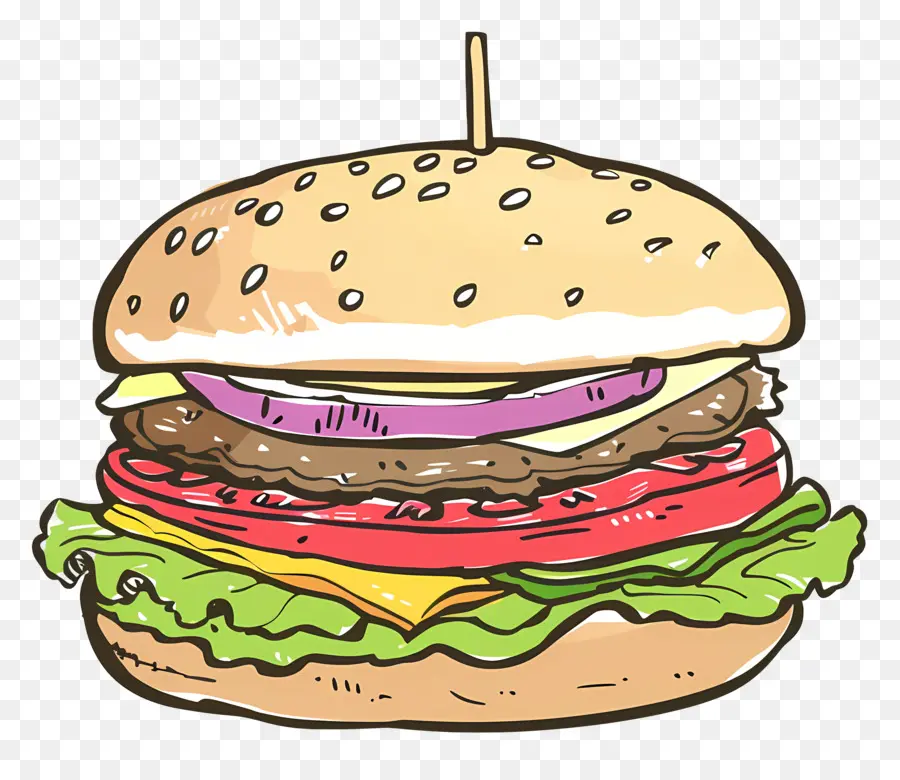 Hamburger，Burgernya PNG