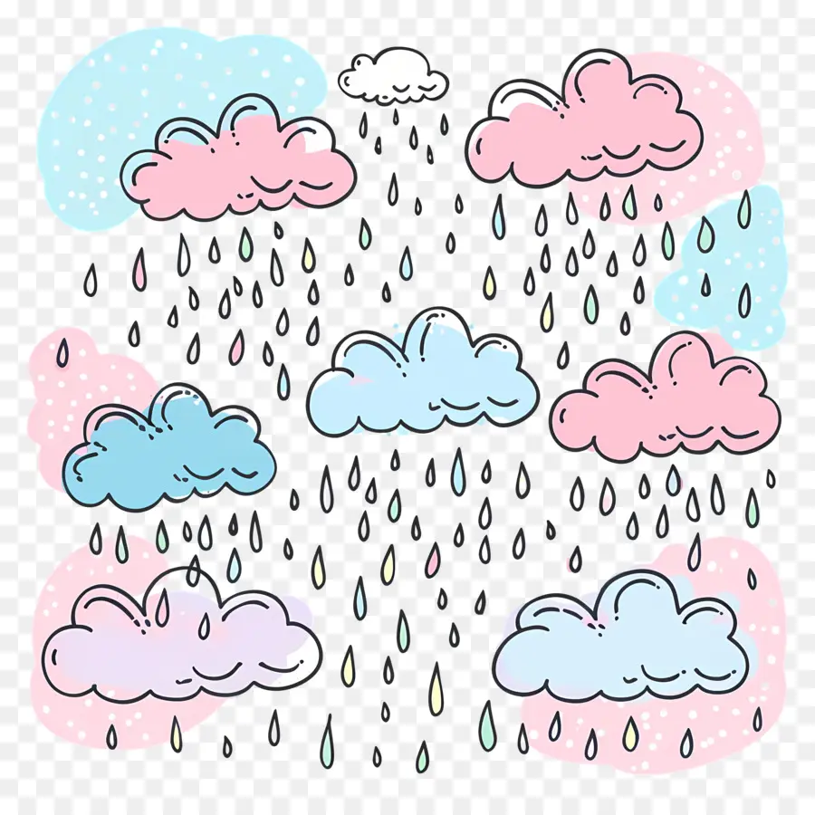 Hujan，Langit Berawan PNG