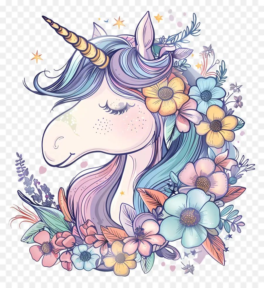 Wajah Unicorn，Unicorn PNG