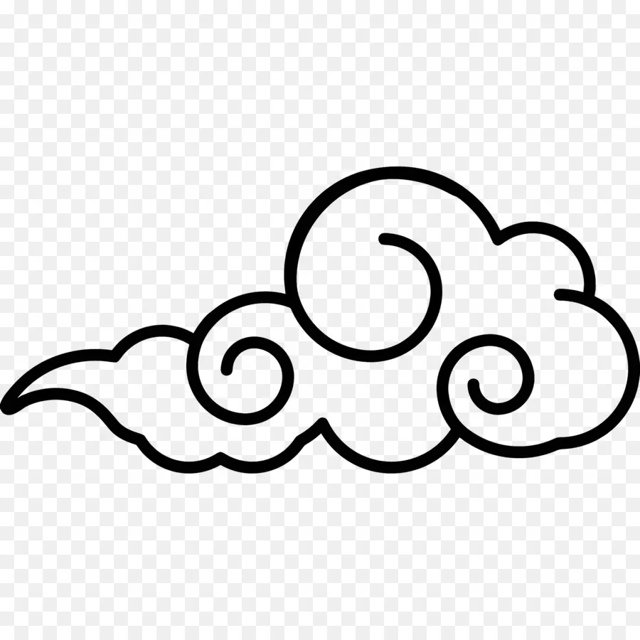 Cloud Ikon，Latar Belakang Hitam PNG