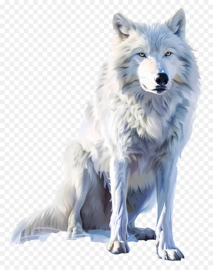 Serigala Putih，Mata Biru PNG
