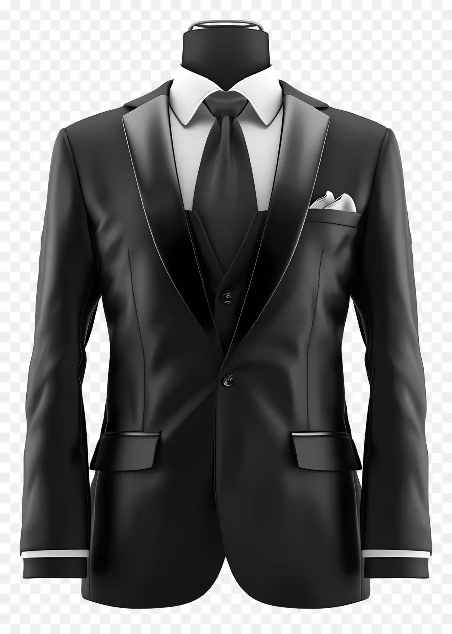 Pakaian Formal Hitam，Tuxedo Yang PNG