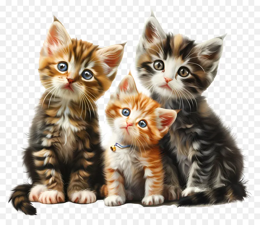 Tiga Anak Kucing Kecil，Kucing PNG