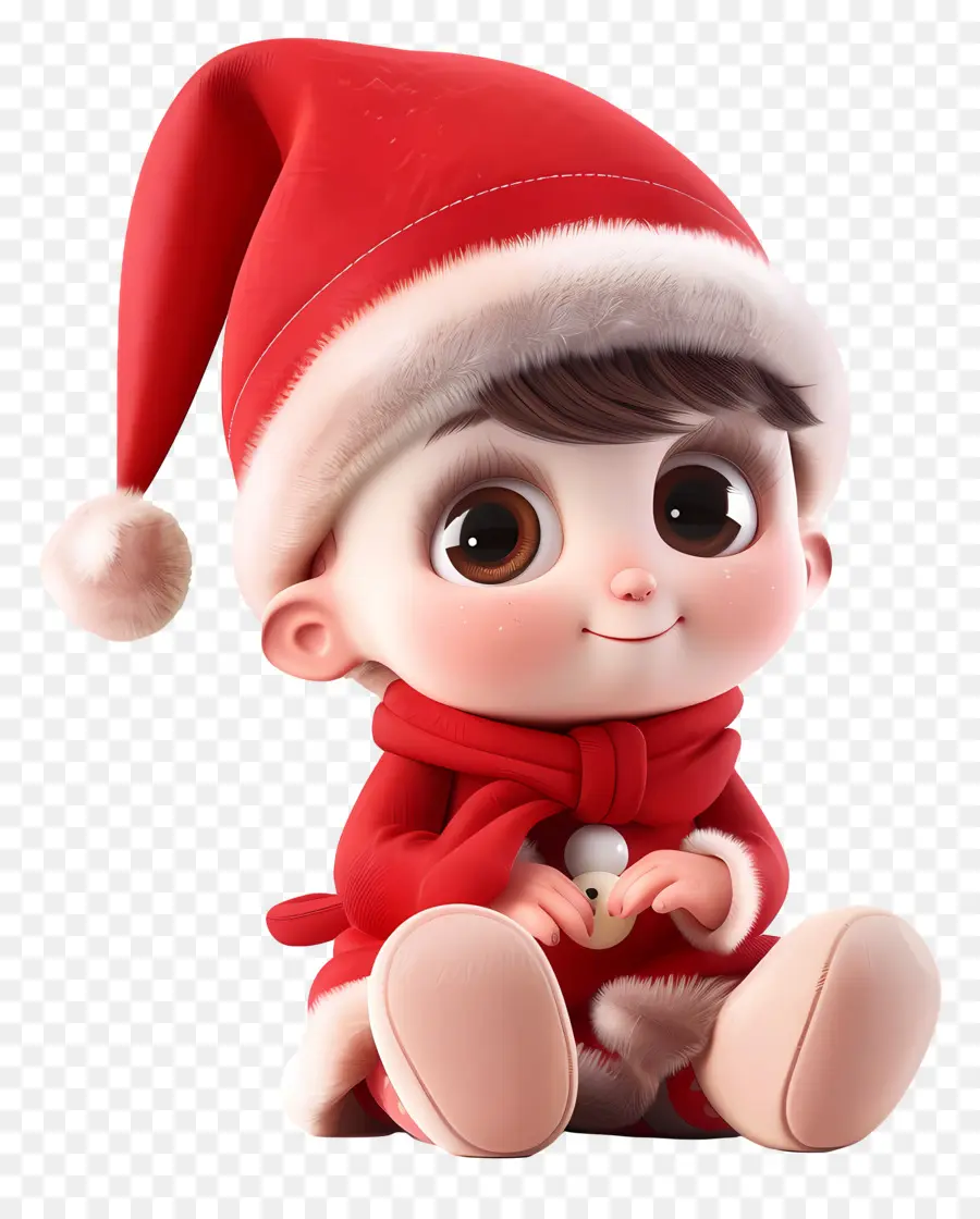 Bayi Gadis，Santa Claus PNG