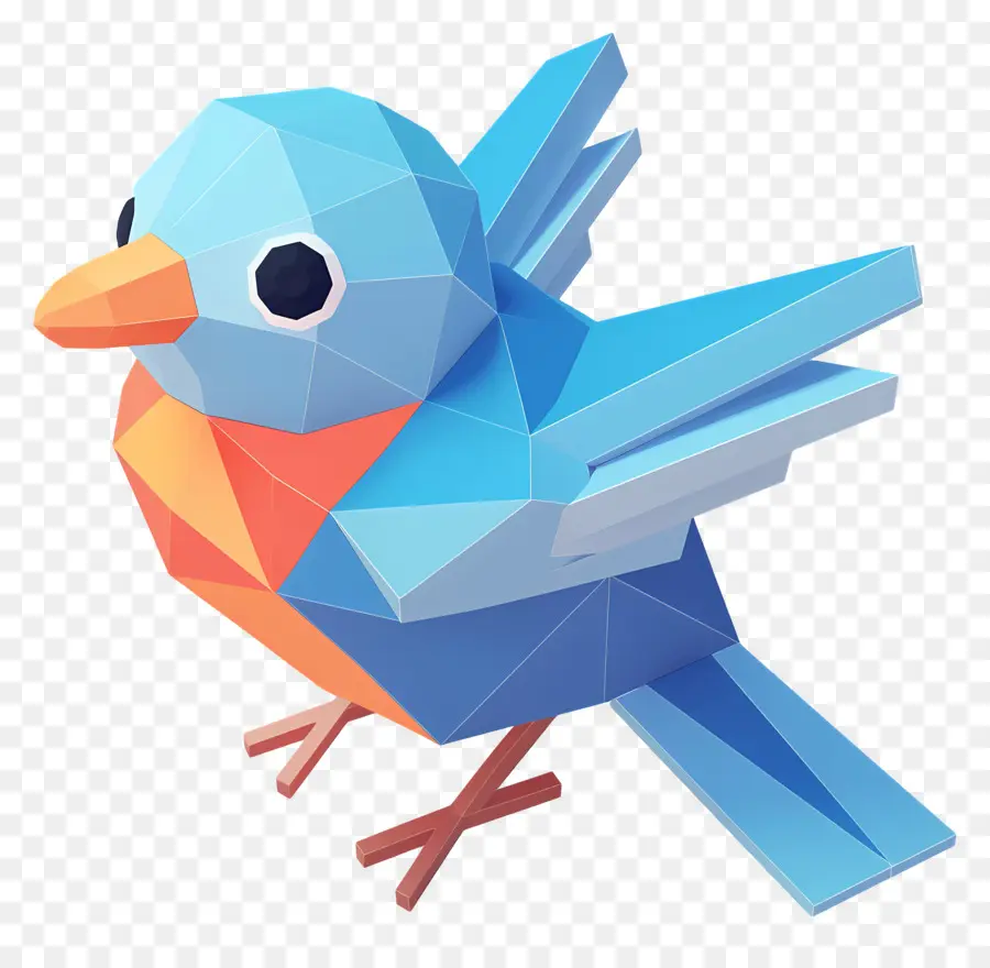 Burung Flappy Animasi，Burung Biru PNG