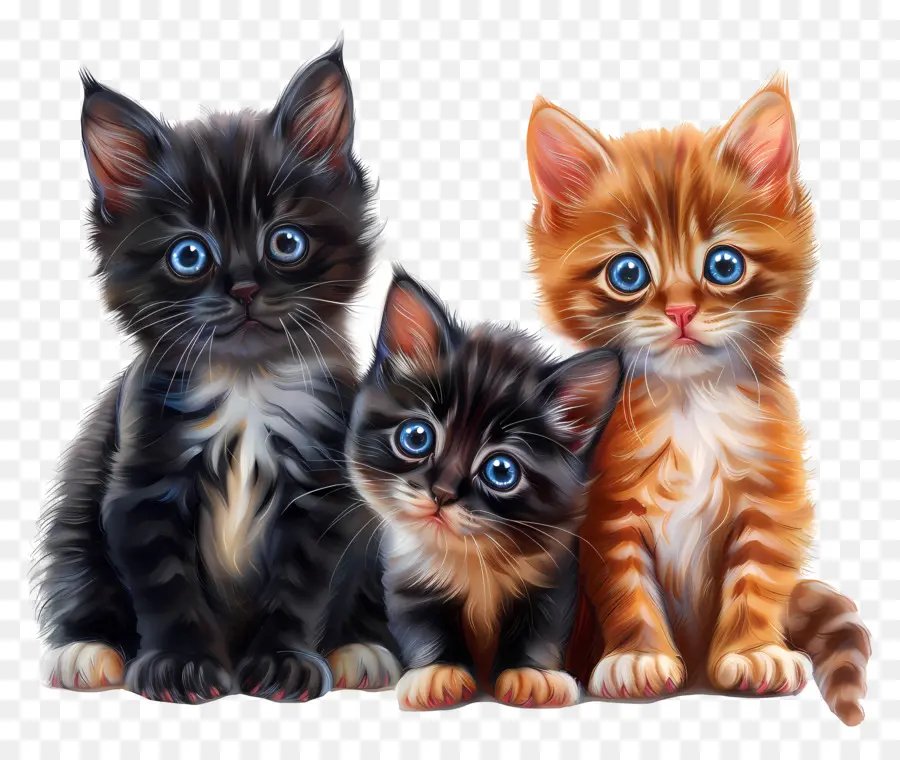 Tiga Anak Kucing Kecil，Anak Kucing PNG