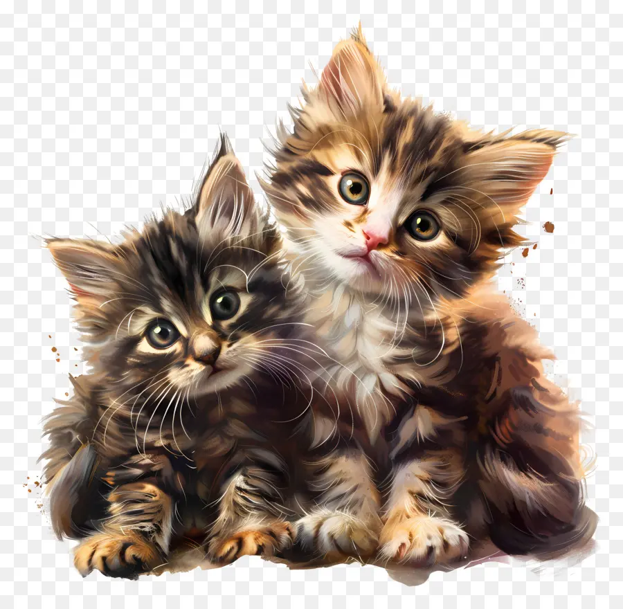 Dua Anak Kucing Kecil，Anak Kucing PNG