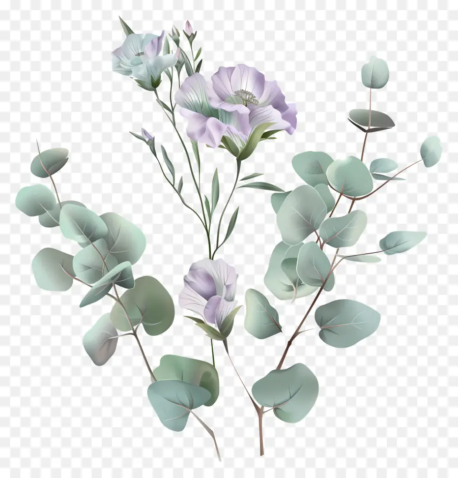 Bunga Eustoma，Karangan PNG