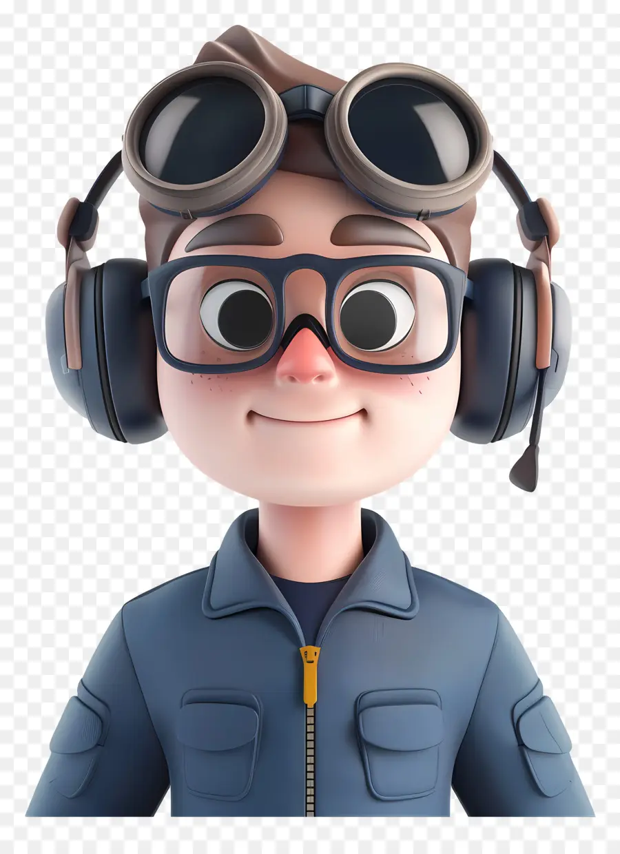 Pilot Kartun 3d，Pilot PNG