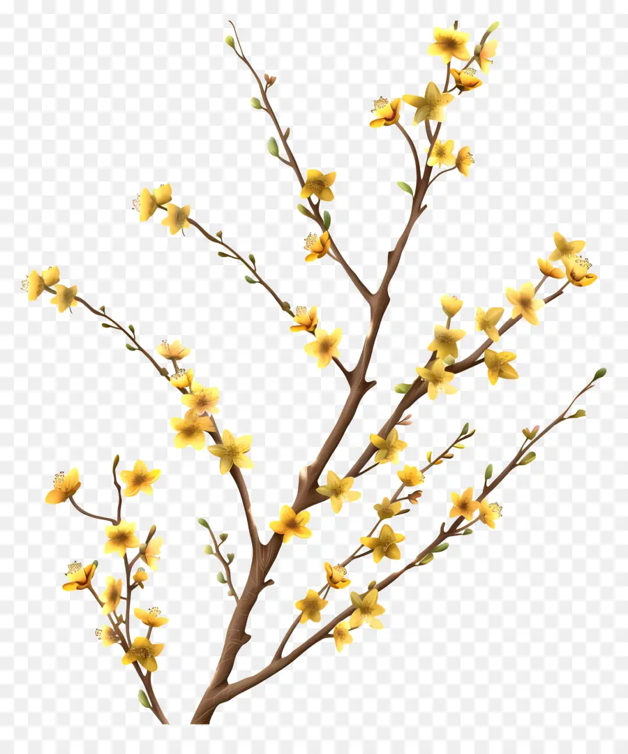 Bunga Bunga Kuning Kecil，Bunga Kuning PNG