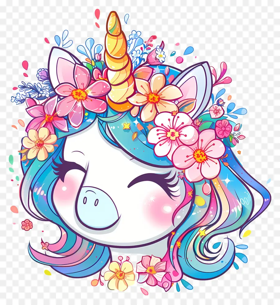 Wajah Unicorn，Unicorn PNG