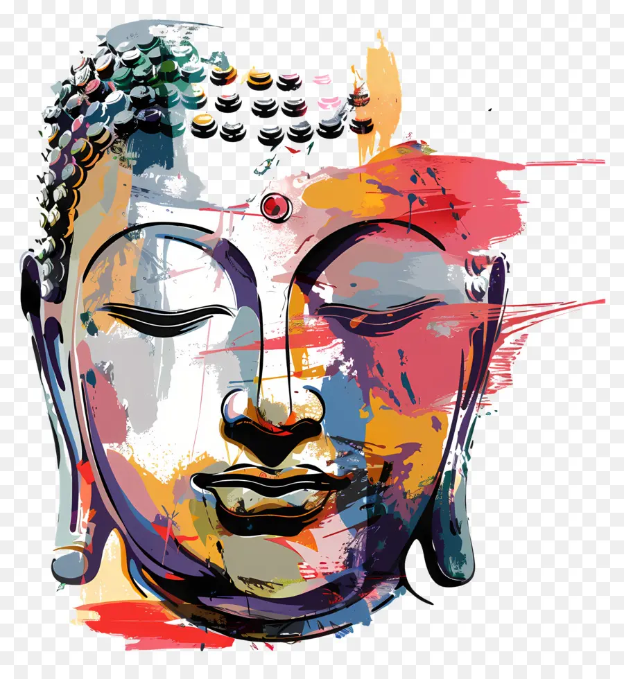 Buddha Wajah，Kepala Buddha PNG